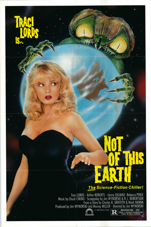 not of this earth 1988 one sheet poster folded