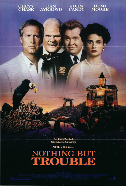 nothing but trouble 1991 one sheet poster folded