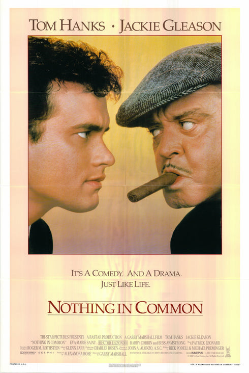 nothing in common 1986 style a one sheet poster folded