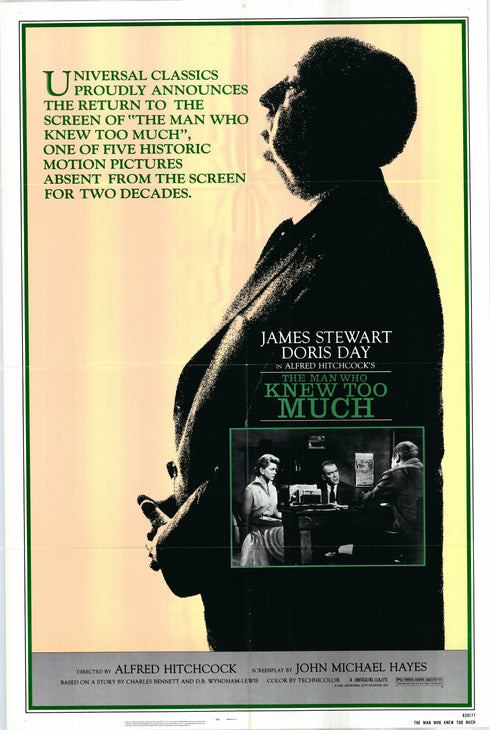 the man who knew too much 1983R one sheet poster folded