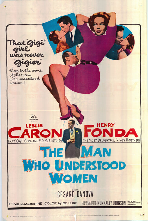 the man who understood women 1959 one sheet poster folded