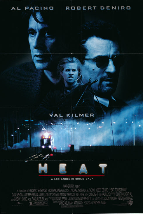 heat 1995 one sheet poster folded