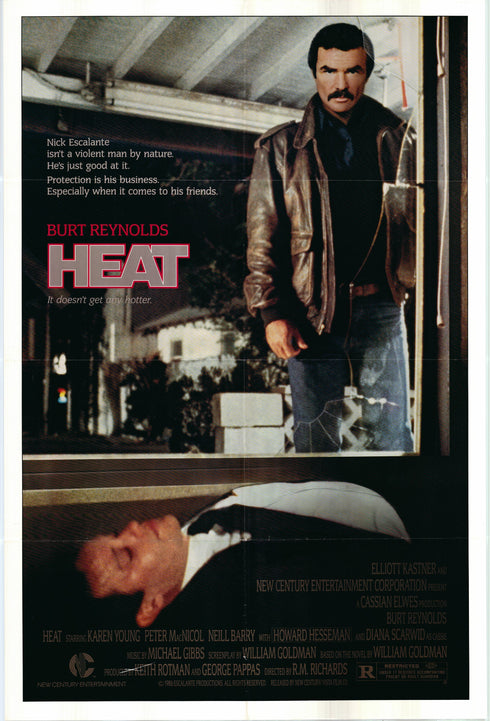 heat 1986 one sheet poster folded