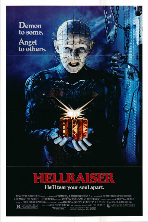 hellraiser 1987 one sheet poster folded