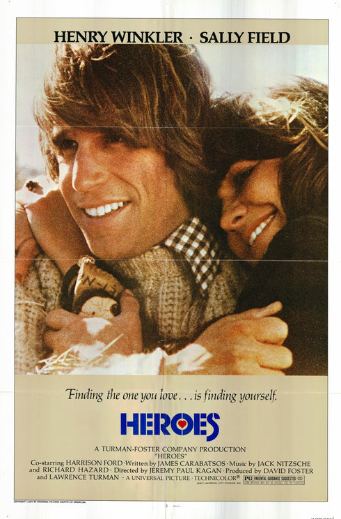 heroes 1977 one sheet poster folded