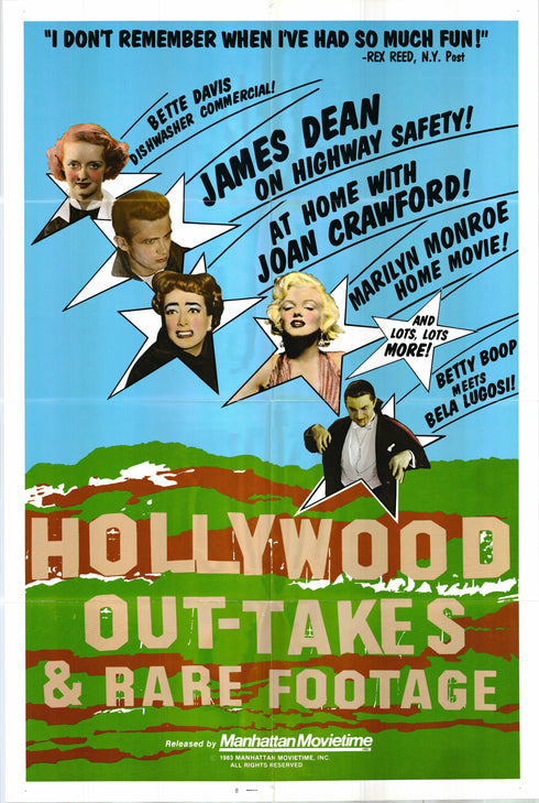 hollywood out takes 1983 one sheet poster folded