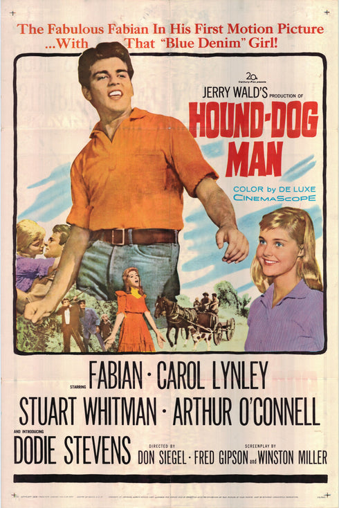 hound dog man 1958 one sheet poster folded