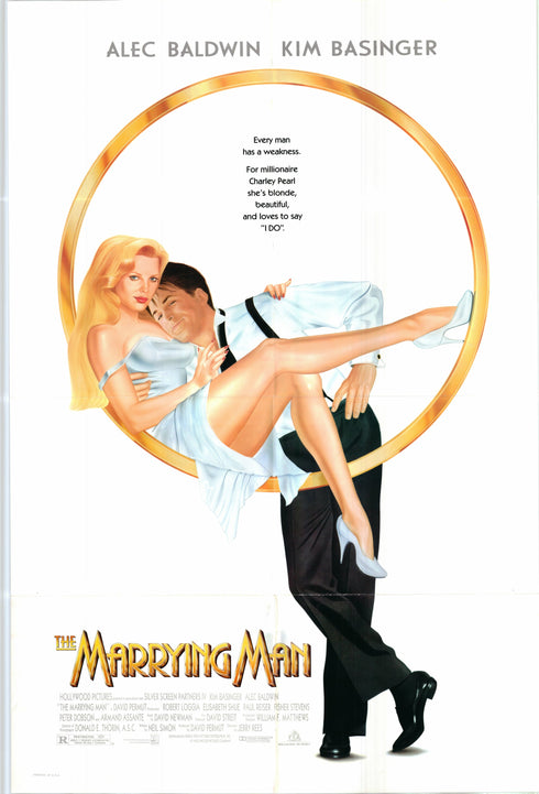 the marrying man 1991 one sheet poster folded