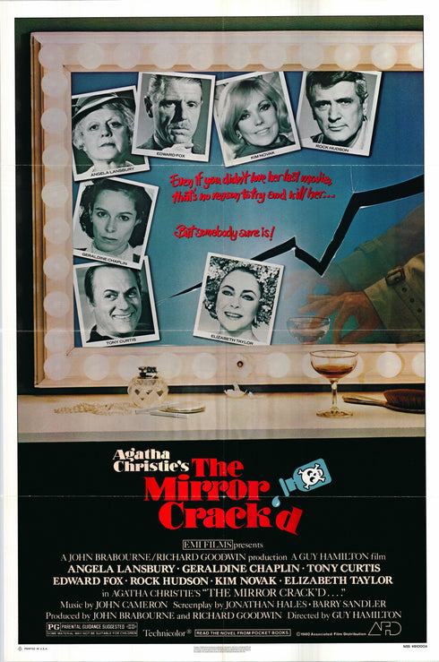 the mirror crack'd 1981 one sheet poster folded