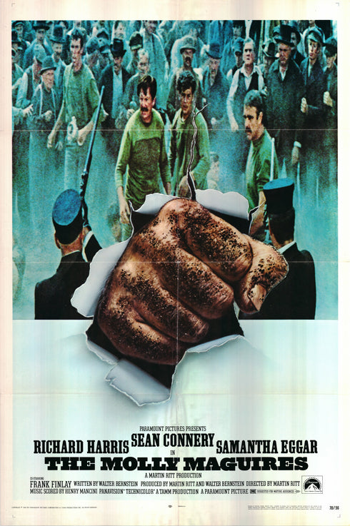 the molly maguires 1970 one sheet poster folded