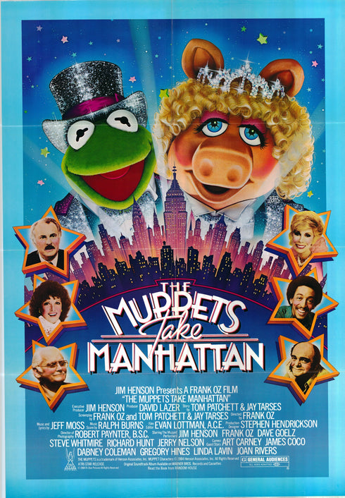 the muppets take manhattan 1984 one sheet poster folded