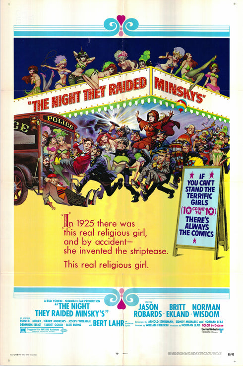 the night they raided minsky's 1969 one sheet poster folded