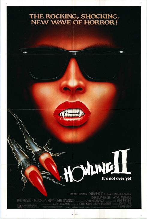 howling ii 1985 one sheet poster folded