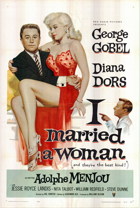 i married a woman 1958 one sheet poster folded