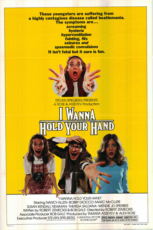 i wanna hold your hand 1978 one sheet poster folded