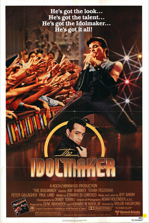 idolmaker 1980 one sheet poster folded