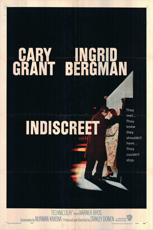 indiscreet 1958 one sheet poster folded