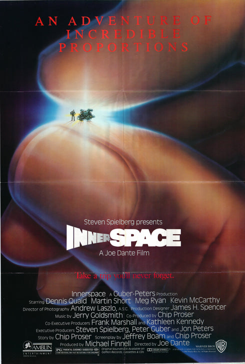 inner space 1987 one sheet poster folded