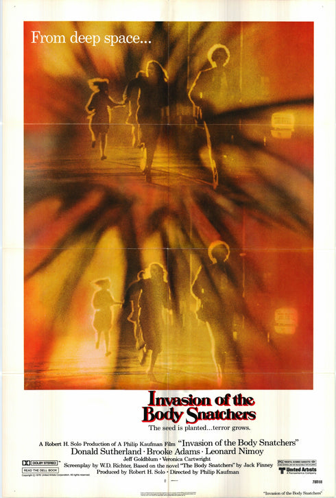 invasion of the body snatchers 1978 one sheet poster folded