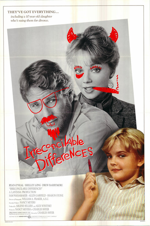 irreconcilable differences 1984 one sheet poster folded