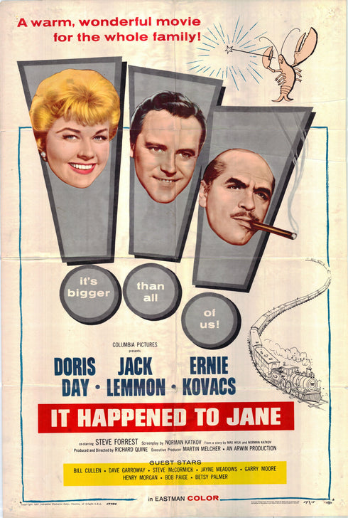 it happened to jane 1959 one sheet poster folded