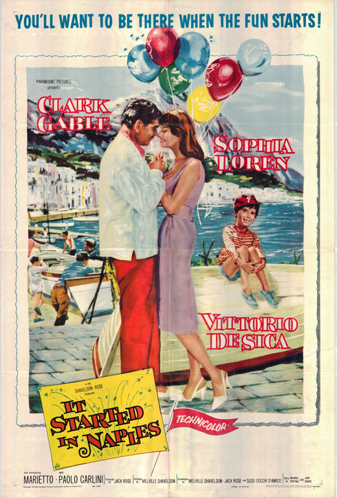 it started in naples 1960 one sheet poster folded