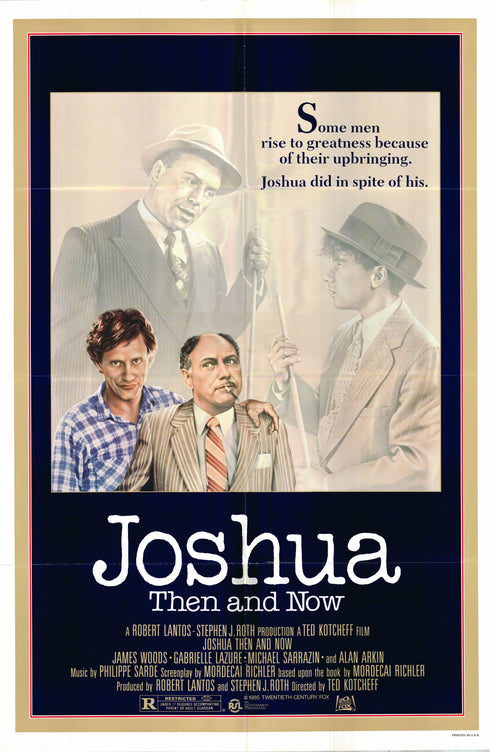 joshua: then and now 1985 one sheet poster folded