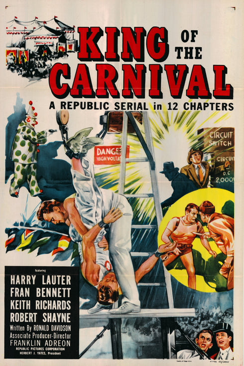 king of the carnival 1955 style a one sheet poster folded