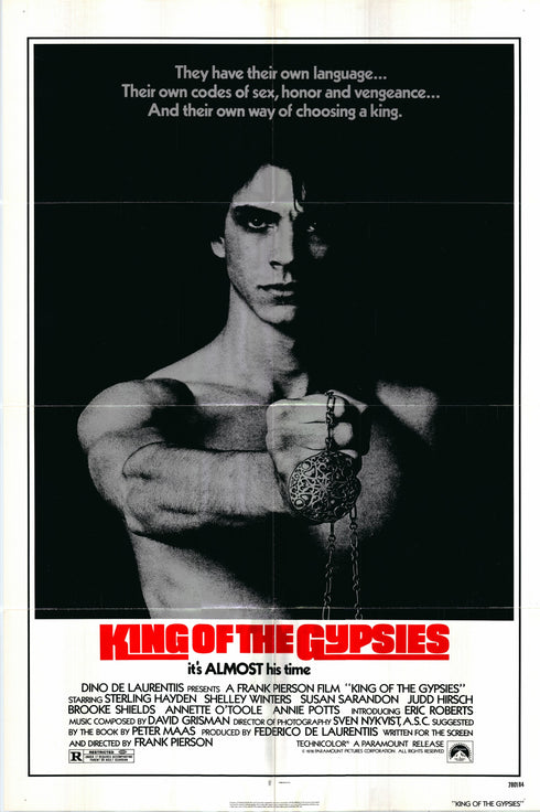 king of the gypsies 1978 one sheet poster folded