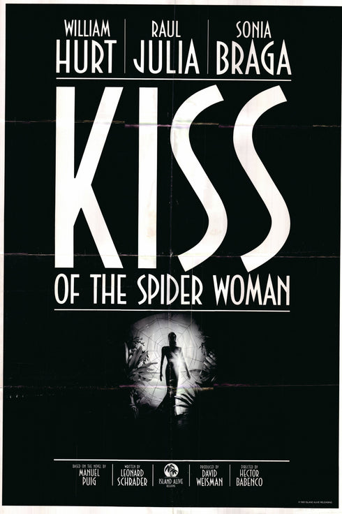kiss of the spider woman 1985 advance one sheet poster folded