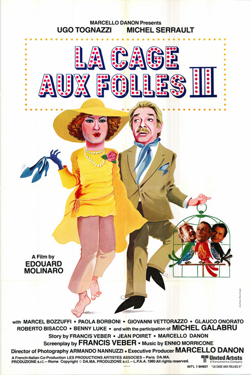 la cage aux folles ii 1980 international one sheet poster folded