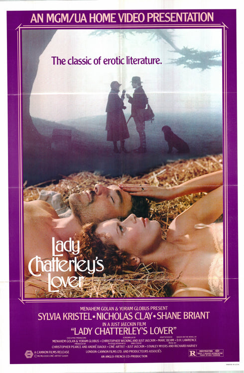 lady chatterley's lover 1982 one sheet poster folded