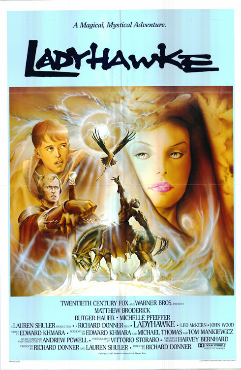 ladyhawke 1985 international one sheet poster folded