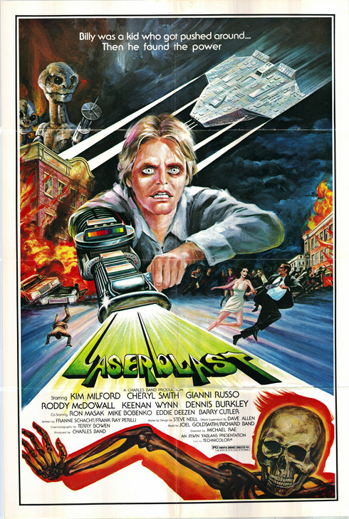 laserblast 1978 one sheet poster folded
