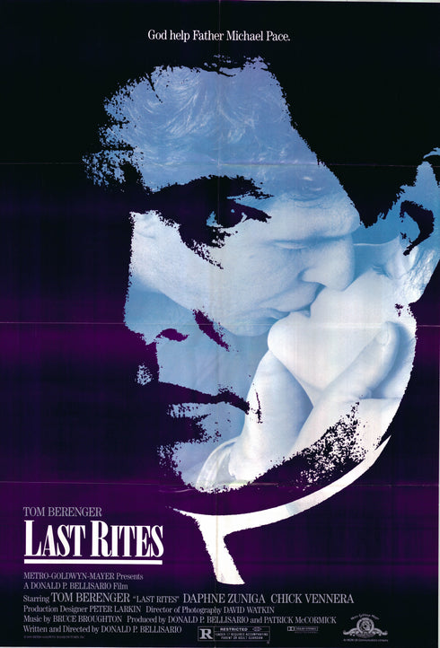 last rites 1988 one sheet poster folded