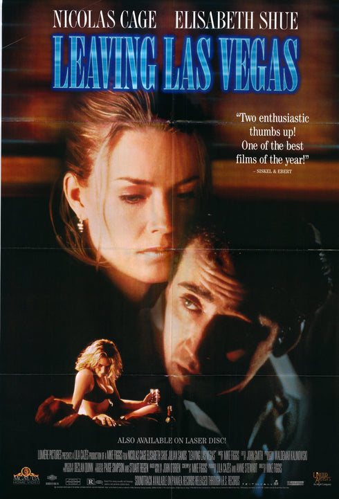 leaving las vegas 1995 one sheet poster folded