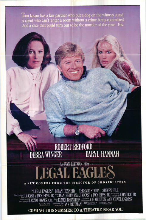 legal eagles 1986 advance one sheet poster folded