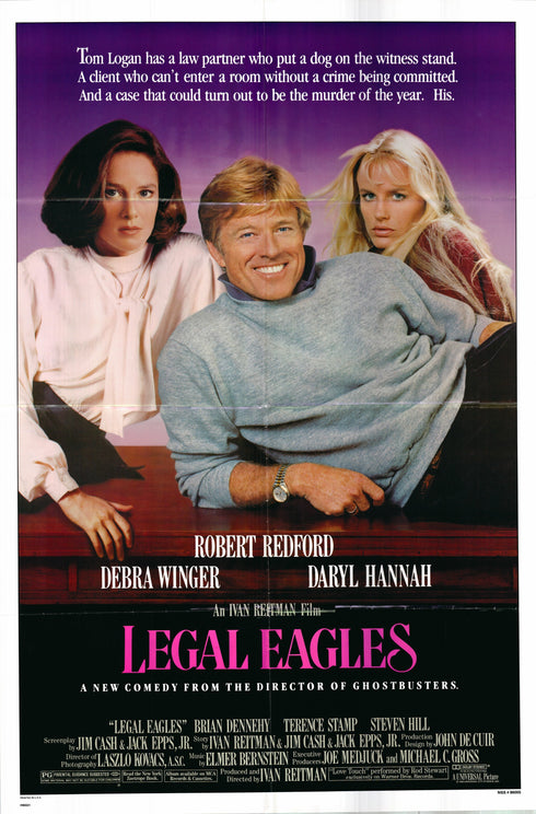 legal eagles 1986 one sheet poster folded