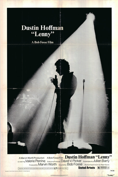 lenny 1974 one sheet poster folded