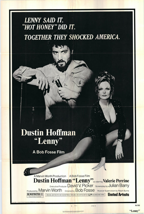 lenny 1974 style b one sheet poster folded