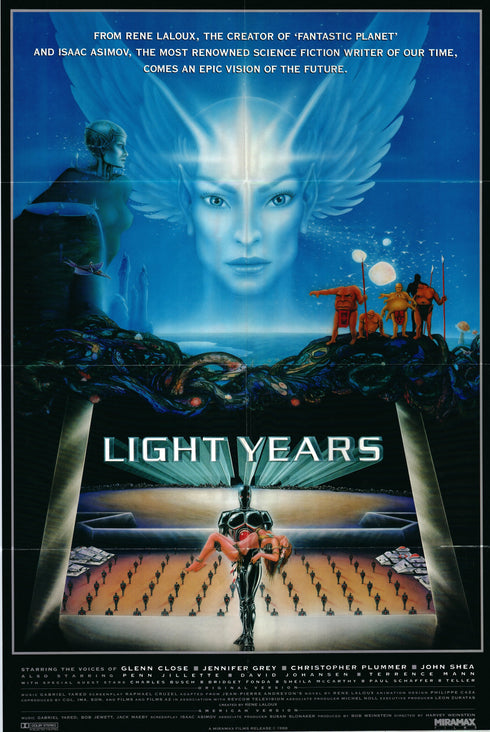 light years 1988 one sheet poster folded