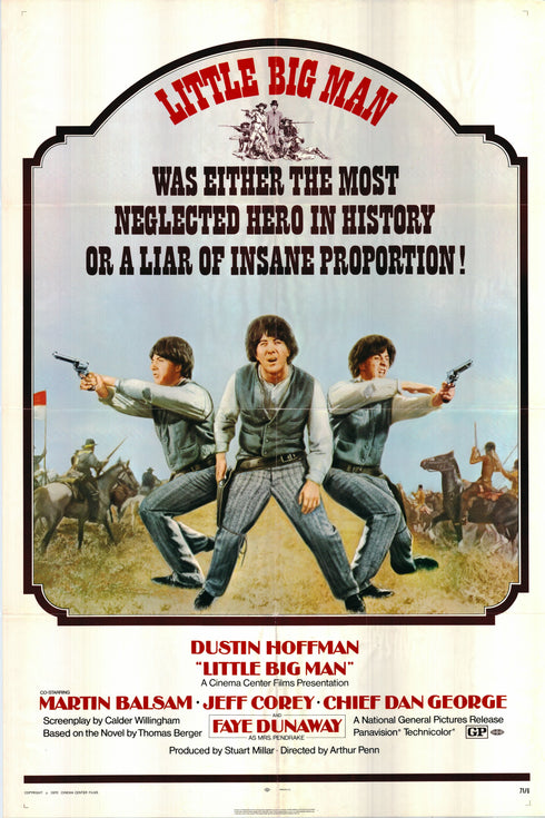 little big man 1971 one sheet poster folded