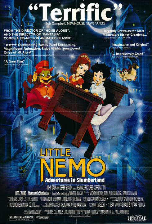 little nemo 1989 one sheet poster folded