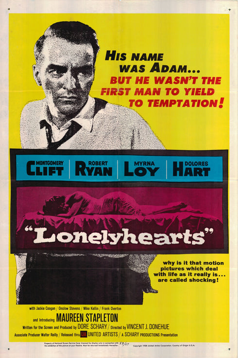 lonelyhearts 1959 one sheet poster folded