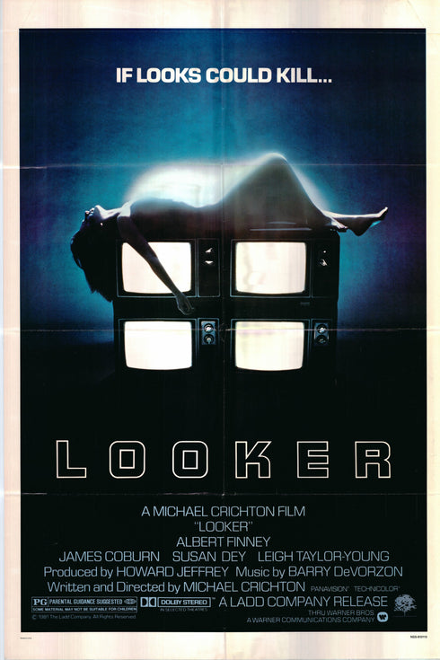 looker 1981 one sheet poster folded