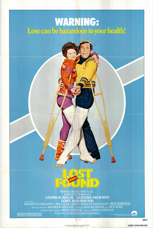 lost and found 1979 one sheet poster folded