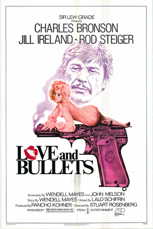 love and bullets 1979 one sheet poster folded