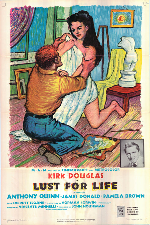 lust for life 1956 one sheet poster folded