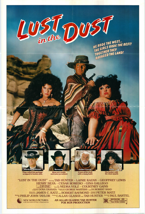 lust in the dust 1984 one sheet poster folded