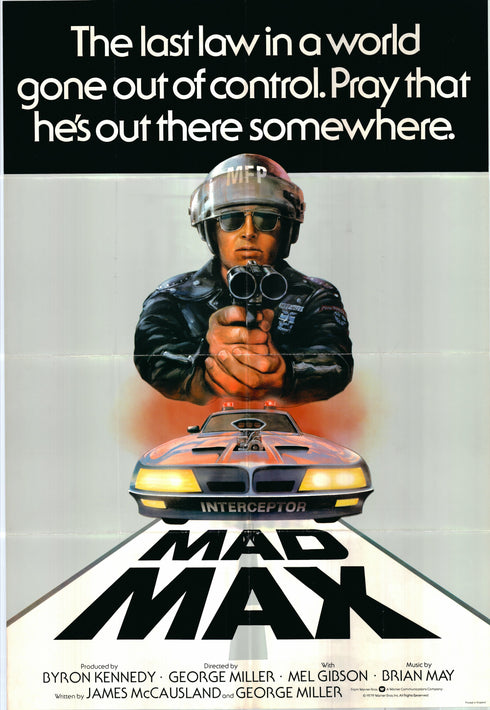 mad max 1979 england print one sheet poster folded